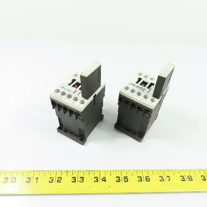 Siemens 3RH1140-1BB40 10A 600V Contactor 24VDC Coil w/Surge Suppressor Lot/2