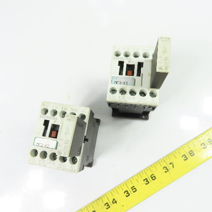 Siemens 3RT1016-1BB41 3P Contactor 24VDC Coil w/3RT1916-1BB00 Suppressor Lot/2