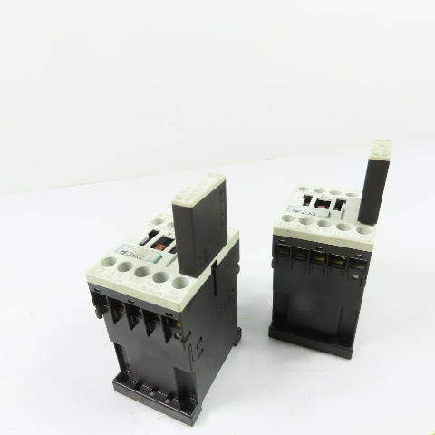 Siemens 3RT1016-1BB41 3P Contactor 24VDC Coil w/3RT1916-1BB00 Suppressor Lot/2