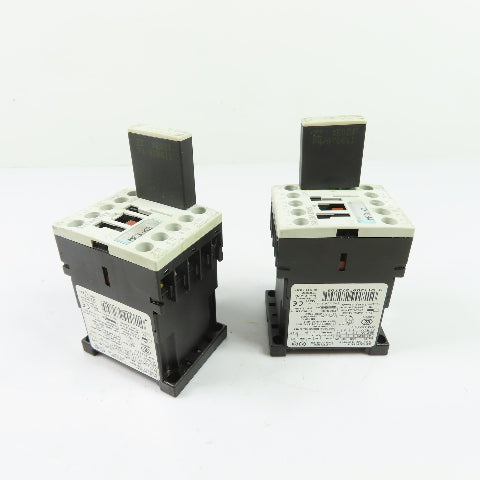 Siemens 3RT1016-1BB41 3P Contactor 24VDC Coil w/3RT1916-1BB00 Suppressor Lot/2