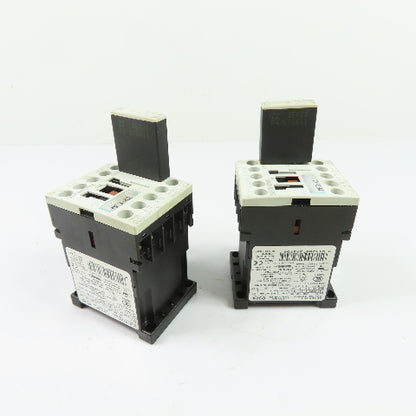 Siemens 3RT1016-1BB41 3P Contactor 24VDC Coil w/3RT1916-1BB00 Suppressor Lot/2