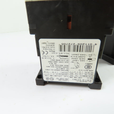 Siemens 3RT1016-1BB41 3P Contactor 24VDC Coil w/3RT1916-1BB00 Suppressor Lot/2