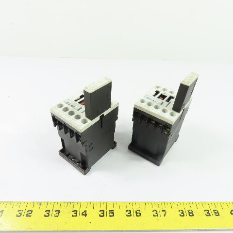 Siemens 3RT1016-1BB41 3P Contactor 24VDC Coil w/3RT1916-1BB00 Suppressor Lot/2