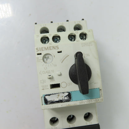 Siemens 3RT1016-1BB41 3RV1021-1BA10 1.4-2A Motor Starter Breaker 24VDC Coil