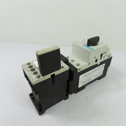 Siemens 3RT1016-1BB41 3RV1021-1BA10 1.4-2A Motor Starter Breaker 24VDC Coil