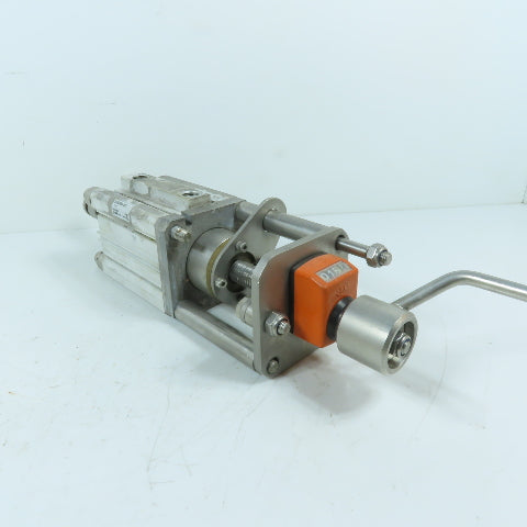 SMC ECDQ2B63-50D 63mm Bore Compact Air Cylinder w/Manual Stroke Adjuster