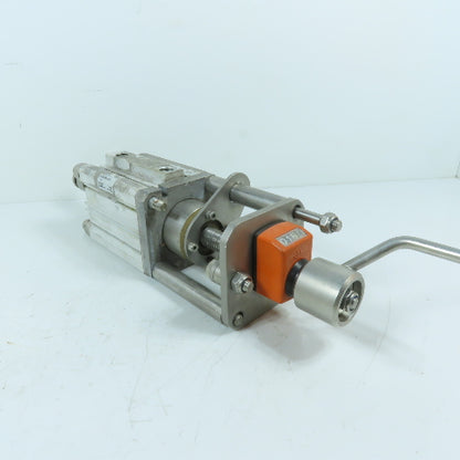 SMC ECDQ2B63-50D 63mm Bore Compact Air Cylinder w/Manual Stroke Adjuster