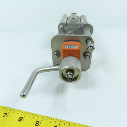 SMC ECDQ2B63-50D 63mm Bore Compact Air Cylinder w/Manual Stroke Adjuster