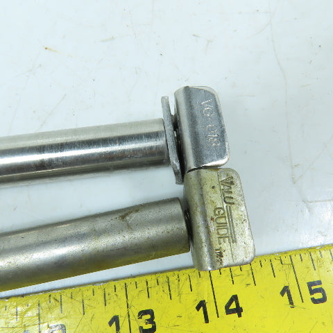Valu Guide VG-018 5/8" x 6" Stainless Steel Conveyor Guide Rail Lot Of 2