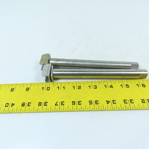 Valu Guide VG-018 5/8" x 6" Stainless Steel Conveyor Guide Rail Lot Of 2