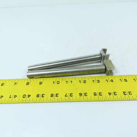Valu Guide VG-018 5/8" x 6" Stainless Steel Conveyor Guide Rail Lot Of 2
