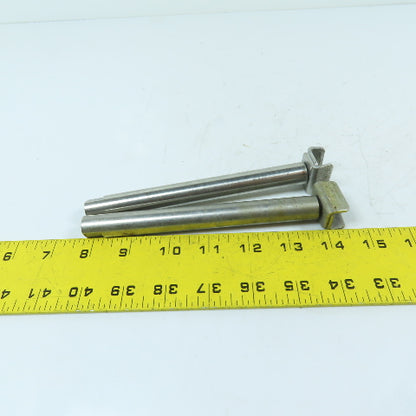 Valu Guide VG-018 5/8" x 6" Stainless Steel Conveyor Guide Rail Lot Of 2