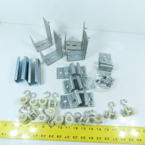 Curtain Strut Track Hardware Kit W/Carriers, Brackets & Splices