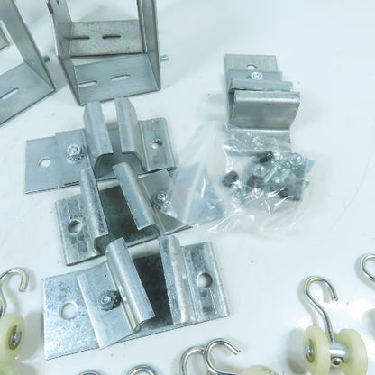 Curtain Strut Track Hardware Kit W/Carriers, Brackets & Splices