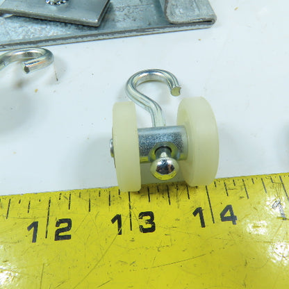 Curtain Strut Track Hardware Kit W/Carriers, Brackets & Splices