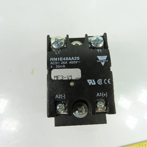 Carlo Gavazzi RM1E48AA25 25A Solid State Relay 480VAC 4-20mA Input