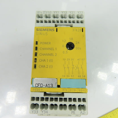 Siemens 3TK2828-2BB40 SIRIUS Safety Relay 24VDC