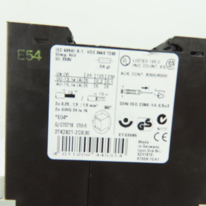 Siemens 3TK2821-2CB30 24V AC/DC SIRIUS Time Delayed Safety Relay 3NO/1NC