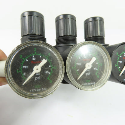 Rexroth 0821300713 3-Station Pneumatic Pressure Regulator 1/4"