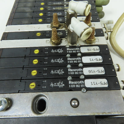 Rexroth R 480 098 560 0 820 062 051 11-Station Solenoid Valve Manifold 24VDC