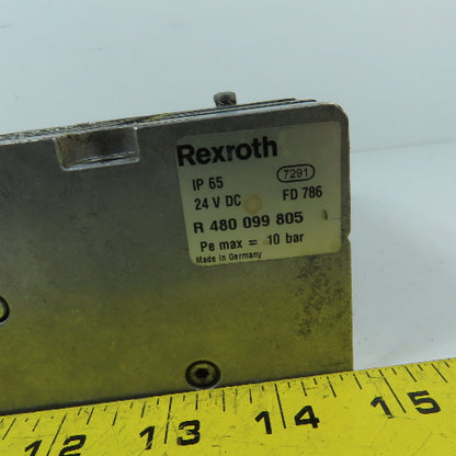 Rexroth 0 820 062 051 6-Station Solenoid Valve Manifold 24VDC