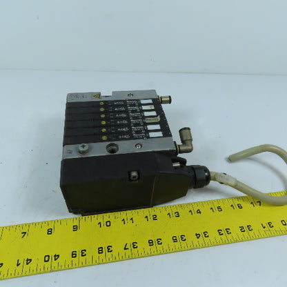 Rexroth 0 820 062 051 6-Station Solenoid Valve Manifold 24VDC