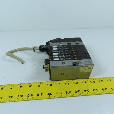 Rexroth 0 820 062 051 6-Station Solenoid Valve Manifold 24VDC