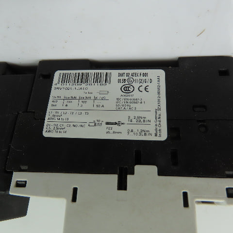 Siemens 3RT1016-1BB41 3RV1021-1JA10 7-10A 3P Motor Starter Protector 690V