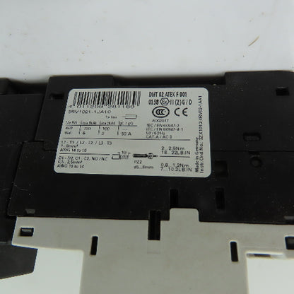 Siemens 3RT1016-1BB41 3RV1021-1JA10 7-10A 3P Motor Starter Protector 690V