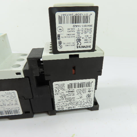 Siemens 3RV1021-4CA10 3RT1016-1BB41 17-22A 3P Motor Starter Protector 690V