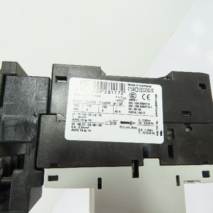 Siemens 3RT1016-1BB41 3RV1021-1HA10 5.5-8A Motor Starter Protector 690V