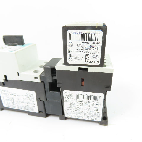 Siemens 3RT1016-1BB41 3RV1021-1HA10 5.5-8A Motor Starter Protector 690V