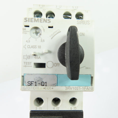 Siemens 3RT1016-1BB41 3RV1021-1FA10 3.5-5A Motor Starter Protector 690V