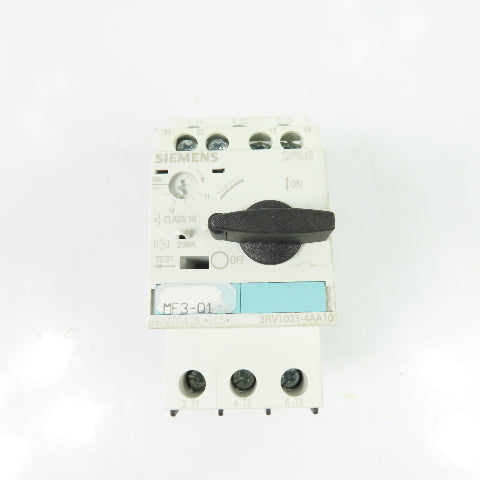 Siemens 3RV1021-4AA10 11-16A 3-Pole Manual Motor Protector Circuit Breaker 600V