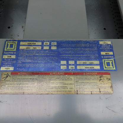 Square D HCM14484 HCM I-Line Panelboard Enclosure 400A 600V 250V Series E1