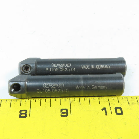 Horn BU105.0625.01 5/8" Shank Boring & Grooving Bar Toolholder Lot Of 2