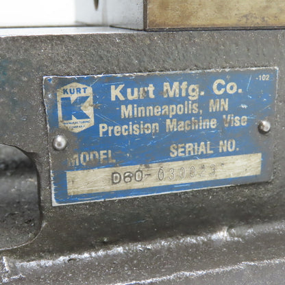 Kurt D60 6" x 6" Open Machine Tool Drill Press Milling Vise