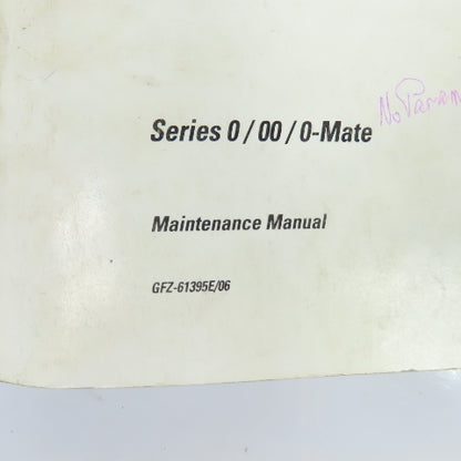 GE Fanuc GFZ-61395E/06 Series 0/00/0-Mate CNC Maintenance Manual