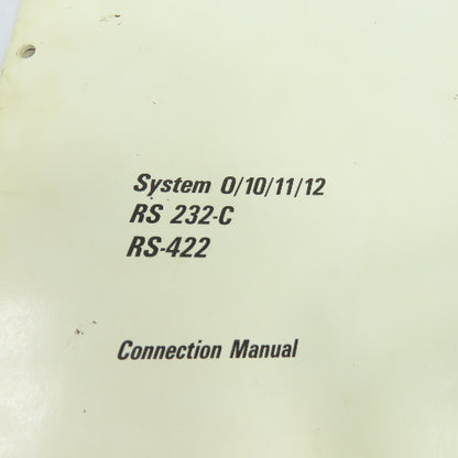 GE Fanuc GFZ-60043E/01 System 0/10/11/12 RS232-C RS-422 Connection Manual