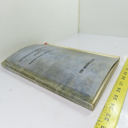 Star Micronics JNC-25 Swiss-Type Automatic Lathe Instruction Manual/Parts List