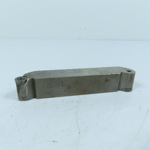 3/8" x 1/2" Round Insert Turning Grooving Double Sided Tool Holder