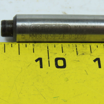 SECO MM08-0.50-2.6-0-0000 Cylindrical Shank Exchangeable Head Milling Holder