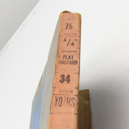 DoALL Vintage NOS Precision File Band Flat Bastard 1/4" Wide 75" Length