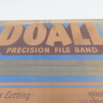 DoALL Vintage NOS Precision File Band Flat Bastard 1/4" Wide 75" Length