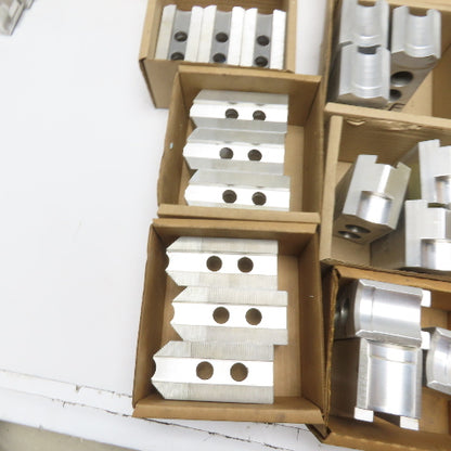 Dillon Huge Lot Misc. Radius Aluminum Soft Lathe Chuck Jaw Serrated 33 Sets
