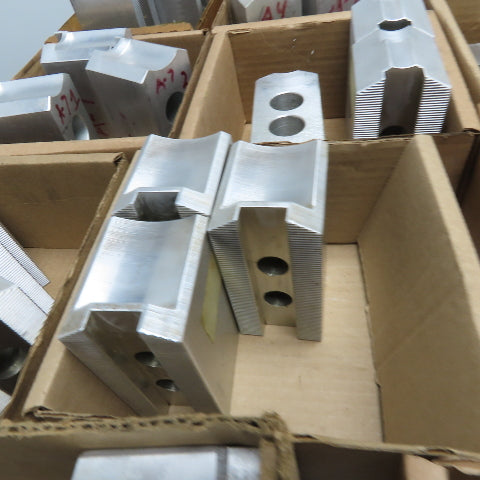 Dillon Huge Lot Misc. Radius Aluminum Soft Lathe Chuck Jaw Serrated 33 Sets