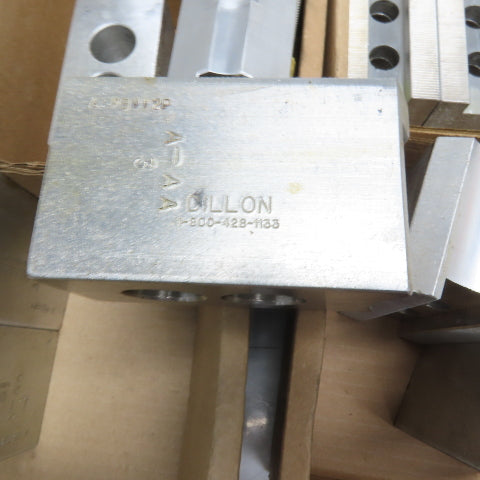 Dillon Huge Lot Misc. Radius Aluminum Soft Lathe Chuck Jaw Serrated 33 Sets