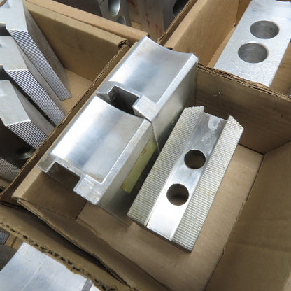 Dillon Huge Lot Misc. Radius Aluminum Soft Lathe Chuck Jaw Serrated 33 Sets
