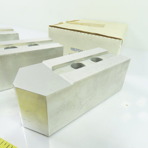 K12 Materman 08637522 12" Aluminum Serrated Soft Lathe Chuck Jaws 2"hi 1.5mm 60°