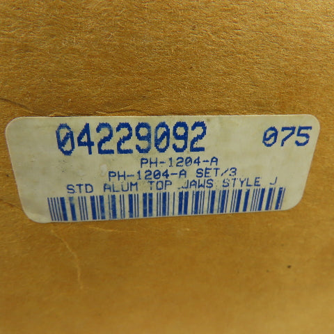 Abbott PH-1204-A Aluminum Serrated Lathe Chuck Jaws Set Of 3 6" x 2" x 2"